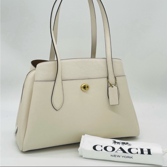 Coach Handbags - Coach Lora Posished Pebble Leather Carryall Bag